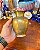Vaso Bojudo entalhes florais. - Imagem 4