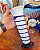 Vaso Solitário em Vidro Leitoso com Espiral Azul Cobalto. Anos 60. - Imagem 6