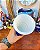Vaso Solitário em Vidro Leitoso com Espiral Azul Cobalto. Anos 60. - Imagem 8