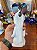 Antiga Gueixa em Porcelana Oriental com Cesto de Flores. - Imagem 8
