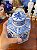 Potiche Hexagonal em Porcelana Oriental Azul e Branca. - Imagem 8