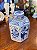 Potiche Hexagonal em Porcelana Oriental Azul e Branca. - Imagem 3
