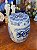 Tamborete Decorativo em Porcelana Oriental. - Imagem 2
