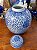 Antigo Pote Ginger Jar em Porcelana Chinesa Azul e Branco - Imagem 6