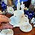 Conjunto com 6 xícaras de café e pires em porcelana Renner. - Imagem 7