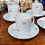Conjunto com 6 xícaras de café e pires em porcelana Renner. - Imagem 6