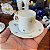Conjunto com 6 xícaras de café e pires em porcelana Renner. - Imagem 8