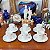 Conjunto com 6 xícaras de café e pires em porcelana Renner. - Imagem 1