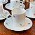 Conjunto com 6 xícaras de café e pires em porcelana Renner. - Imagem 5