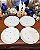 Conjunto com 4 pratos de sobremesa Renner. - Imagem 4