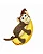 Pelúcia Kong Pull-a-Partz Pals Monkey - M - Imagem 2
