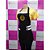 AVENTAL FRONTAL de gabardine preto com detalhes branco - Imagem 2
