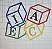 Bordado DADOS COM LETRAS - Imagem 1