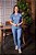 Pijama cirúrgico Feminino Gabardine - Azul Indigo - Imagem 1