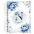 Agenda de Atendimentos : Alfabeto Floral Azul - Imagem 1