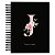 Planner Permanente : Alfabeto Floral - Capa Preta - Imagem 1