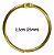 Argola Articulada Dourado 2,5cm - 1 UNIDADE - Imagem 1