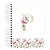 Planner Permanente : Alfabeto Floral Dourado/Branco - Imagem 1