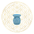 Rechaud e Aromatizador de Porcelana Esmaltada P - Azul - Imagem 1