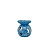 Rechaud e Aromatizador de Porcelana Esmaltada M - Azul - Imagem 3