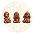 Trio de Budas Sábios - COBRE - Imagem 1