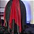 Saia lenços tule/glitter preto e vermelho - Imagem 6