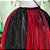 Saia lenços tule/glitter preto e vermelho - Imagem 4