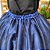 Saia tule/glitter preto com forro azul - Imagem 5