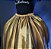 Saia tule/glitter preto com forro dourado - Imagem 2