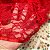 Saia de renda vermelha com forro vermelho - Imagem 4