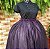 Saia tule/glitter preta com forro roxo - Imagem 2