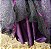 Saia tule/glitter preta com forro roxo - Imagem 3