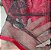 Saia tule/glitter prata com forro vermelho - Imagem 4