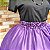 Saia tule/glitter roxa com forro roxo - Imagem 2