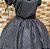 Saia tule/glitter prata com forro preto - Imagem 3