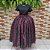 Saia tule/glitter preto com forro preto estampado - Imagem 1