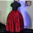 Saia tule/glitter vermelho com forro preto estampado - Imagem 5