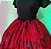 Saia tule/glitter vermelho com forro preto estampado - Imagem 4