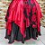 Saia lenços preta/vermelho estampado - Imagem 3