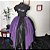 Saia lenços tule/glitter roxo e preto - Imagem 4
