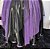 Saia lenços tule/glitter roxo e preto - Imagem 7
