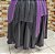 Saia lenços tule/glitter roxo e preto - Imagem 3