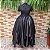 Saia Lenços tule preto/glitter dourado e cetim preto - Imagem 1