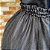 Saia tule preto/glitter dourado com forro preto - Imagem 2