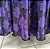 Saia cetim estampado preta e roxa - Imagem 3