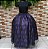 Saia tule/glitter preto com forro preto/roxo - Imagem 1