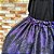 Saia tule/glitter preto com forro preto/roxo - Imagem 2
