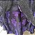 Saia tule/glitter preto com forro preto/roxo - Imagem 3