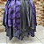 Saia lenços preta/roxa estampado - Imagem 3