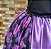 Saia lenços preta/lilás/estampado - Imagem 2